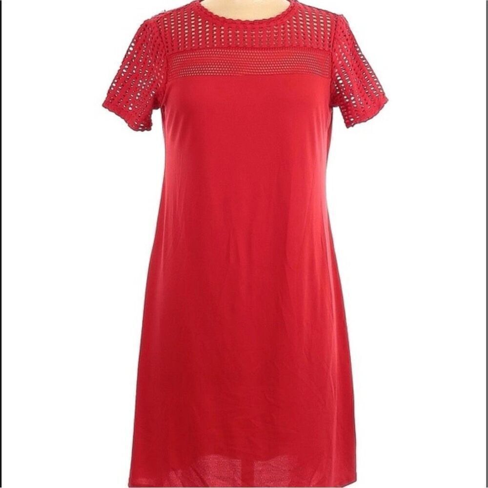 Michael Kors pink perforated sheath dress size M - Picture 1 of 11